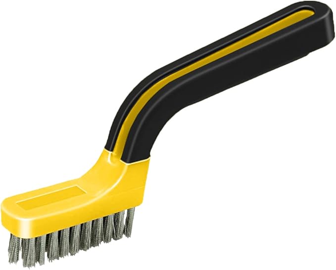 ALLWAY SB1 Soft-Grip Narrow Stainless Steel Stripper Brush | Soft-Grip Handle, Solvent-Proof Bristles