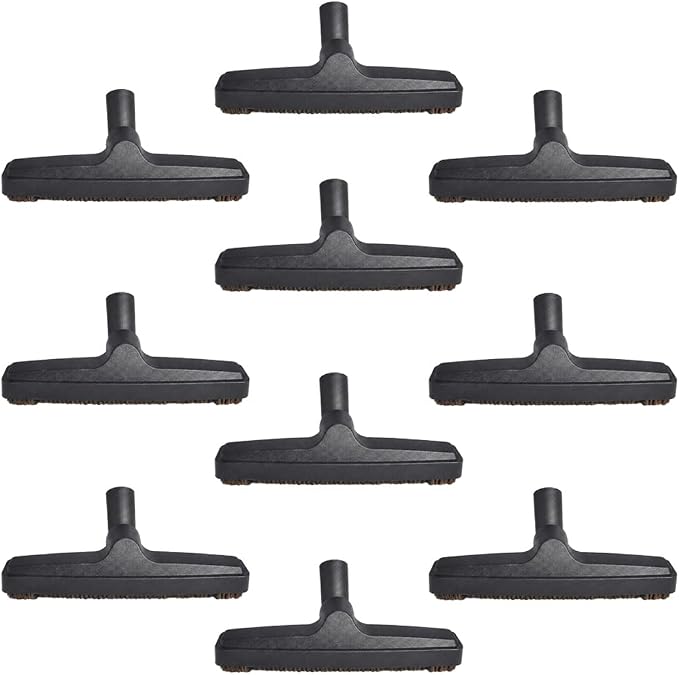 Selgo Universal 1 ¼ Inch (32mm) Black Vacuum Cleaner Floor Brush 12" Wide (12" Floor Brush), Pack of 10