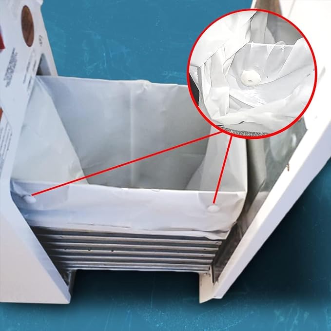 Ultrasac 18 Gallon Compactor Bags (160 Pack with Ties) For 18 Inch Compactors - 28.25" x 33.5" Heavy Duty 2.5 MIL Garbage Disposal Bags Compatible with Whirlpool