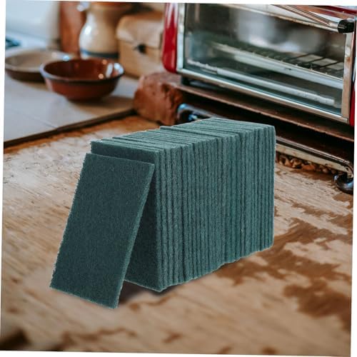 OUNONA 30pcs Reusable Non-Scratch Dishwashing Scrubbing Pads Multi-Purpose Kitchen for Pots Pans and Appliances Safe Pads for Dish Cleaning