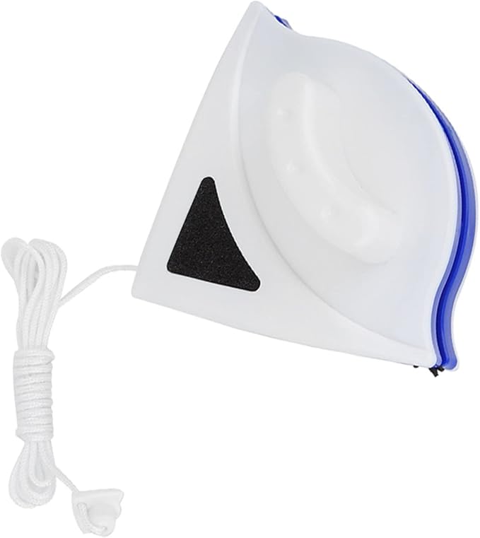 Double Sided Magnetic Window Cleaner, Triangular Design for Interior Exterior Glass Cleaning, Streak-Free Shine