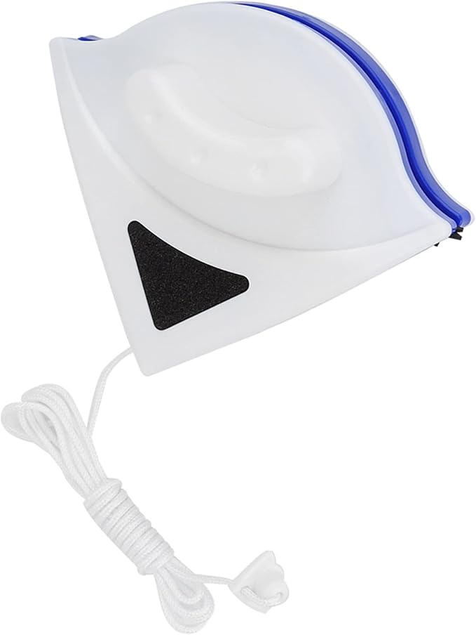 Double Sided Magnetic Window Cleaner, Triangular Design for Interior Exterior Glass Cleaning, Streak-Free Shine