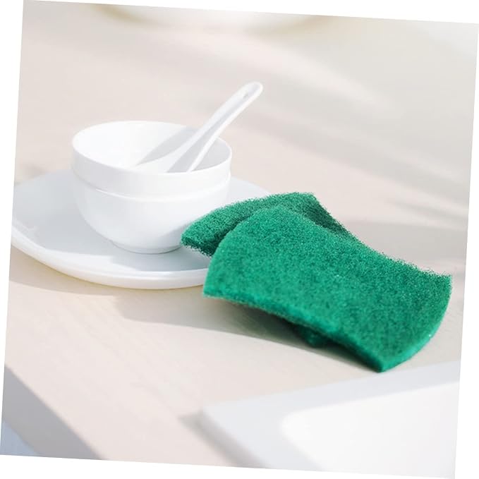 6Pcs Scouring Pads Non Scratch Cleaning Scrubber for Dishes Pots Reusable Household Scrub Pads for Kitchen Countertops Strong Water Absorption Dirt