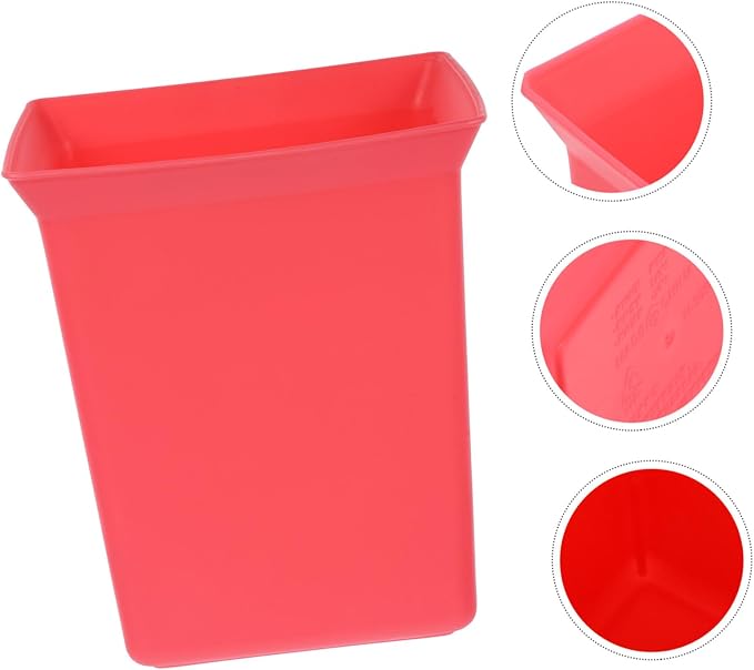 ABOOFAN Plastic Shower Basket Tote Versatile Cleaning Supplies Caddy for Bathroom and Kitchen Organization Sturdy Design Easy to Transport Spacious Storage Bin Red