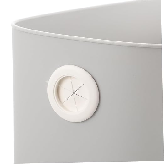 Vaguelly Plastic Kitchen Trash Can Lid Slim Bin for Bathroom Bedroom Office Easy Cleaning