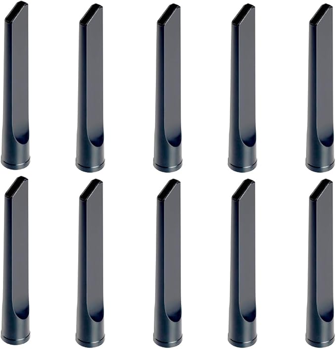 Selgo Universal 1 ¼ Inch (32mm) 9-Inch Long Black Vacuum Cleaner Crevice Tool, Pack of 10