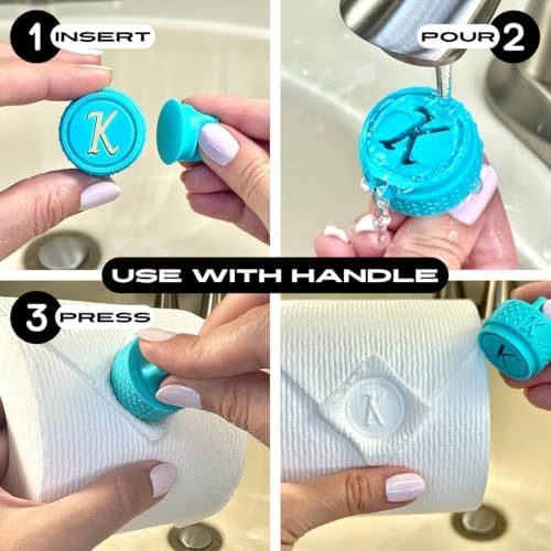 Toilet Paper Stamp Alphabet (Letter K) - Add a Unique Personal Touch to Your Bathroom Decor! Enhance Home Decor. Ideal for Housekeeping, Hotels, Rentals, Home Staging Decor