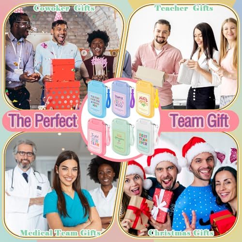 FoldTier 24 Set Housekeeping Week Gifts Bulk Hand Sanitizer Spray | Team Employee Appreciation Gifts for Teacher Coworker Staff Nurse, 1 oz Mini Mist Hand Sanitizer Spray Travel Size with Tag