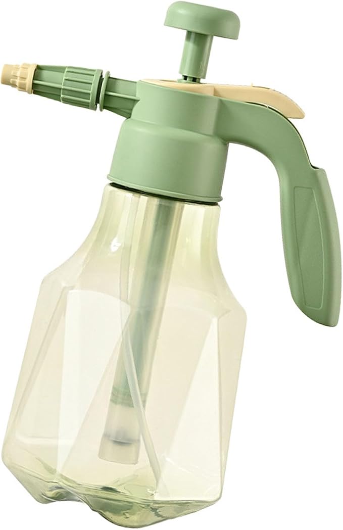 Pressure Sprayer, 1.5L Portable Pressurized Water Spray Bottle for Watering (Green)