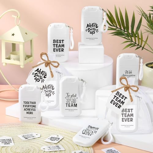 FoldTier 24 Set Housekeeping Week Gifts Bulk Hand Sanitizer Spray | Team Employee Appreciation Gifts for Teacher Coworker Staff Nurse, 1 oz Mini Mist Hand Sanitizer Spray Travel Size with Tag