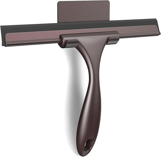 SetSail Squeegee for Shower Glass Door, 10 Inches, Bronze | Stainless Steel Squeegee for Shower Glass Door, All-Purpose Window Squeegee for Shower Mirror Bathroom Car Window Cleaning