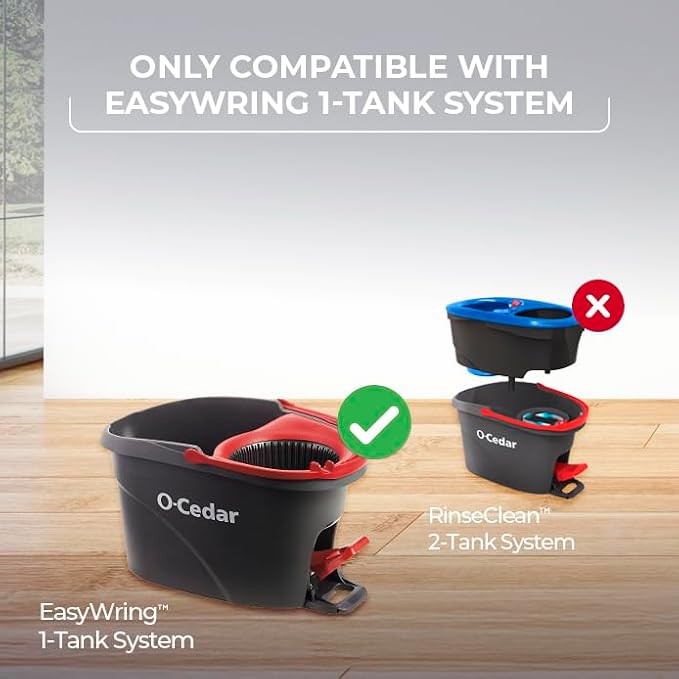 O-Cedar 2 Easywring Refills + 1 Deep Clean Refill (Variety Pack), 2 Easywring + 1 Deep Clean Refill
