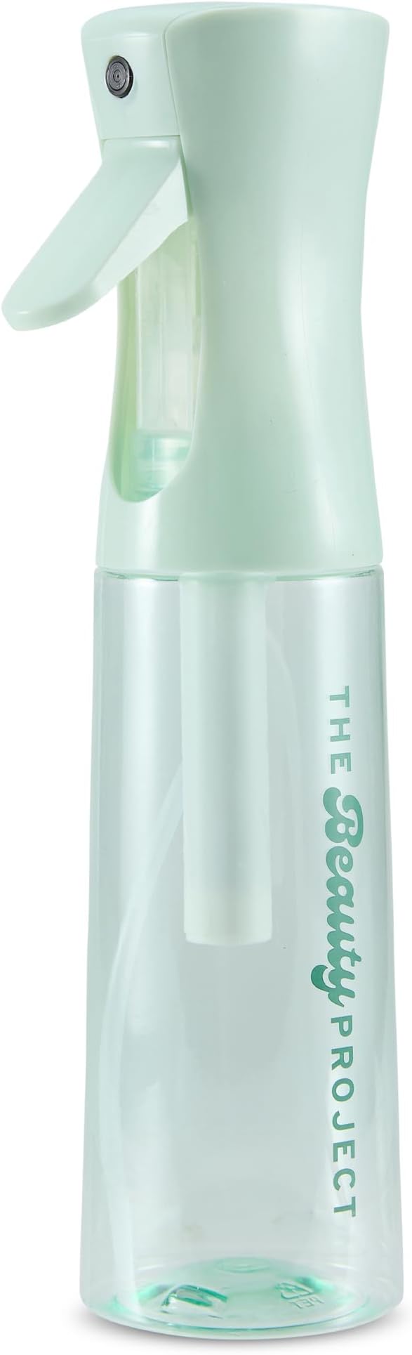 Spray Bottle Mister for Hair - Continuous Mister, Fine Water Mist, Trusted by Professional Salons & Barbers, 10.1oz - Clear Bottle (Sage)