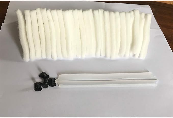 Replacement Accessories for MIFXIN Magnetic Double-Sided Window Cleaner Glass Wiper Double Glazed Windows 15-24mm Thickness Magnetic Cleaning Tool (Only Accessories)