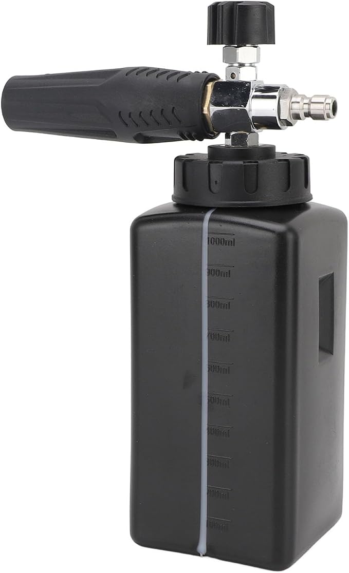 Foam Sprayer, 1000ML High Pressure Hand Pressurized Pump Sprayer, Car Wash Foam with Continuous Mist Spray Bottle for Car Washing Garden Watering Household Cleaning
