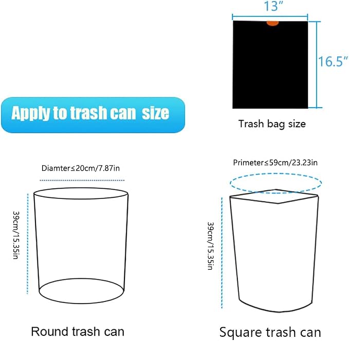 1.2 Gallon Trash Bag,120 Counts Strong Small Trash Bag Garbage Bags,Thick Drawstring Trash Can Liners for Bathroom Kitchen Bedroom Office Dorm (1.2, Gallons)