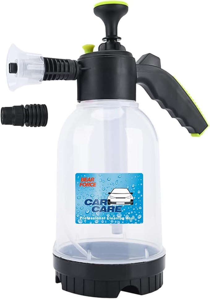 Bear Force Hand Pump Foam Sprayer, Hand Pressurized Snow Foam Cannon 75 oz for Cleaning & Washing, for Home Garden & Car Detailing