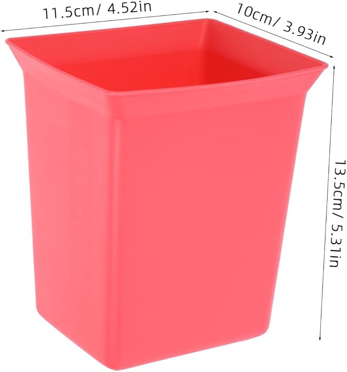 Hemobllo Portable Plastic Storage Caddy Organizer Bin for Cleaning Supplies Compact Utility Basket for Hotel Housekeeping Design Versatile Storage Red