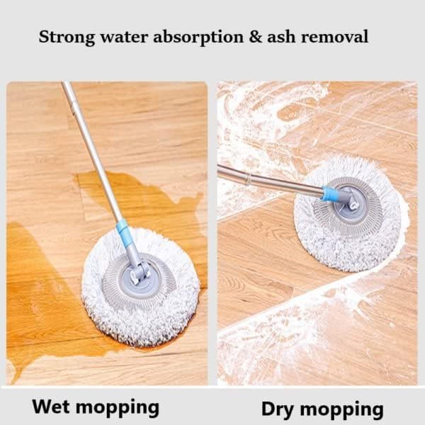 AQWEI 360° Rotatable Adjustable Cleaning Mop, Extendable Wall Cleaning Mop, Spin Mops for Floor Cleaning