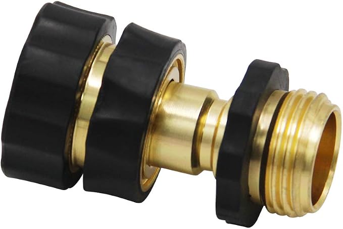 Twinkle Star 3/4 Inch Garden Hose Fitting Quick Connector Set, 4 Sets | Male and Female 4 Sets, Garden Hose Adapter, Quick Connect Hose Fittings, Water Hose Quick Connect Fittings