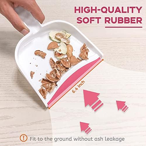 Broom Dustpan Brush Small Dust pan: Small Broom and Dustpan Set Mini Dust pan and Brush Set for Desk, Home, Camping Tent (Light Green)