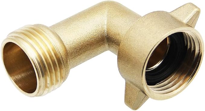 Twinkle Star 90 Degree Garden Hose Elbow, 2 Pack | 3/4" RV 90 Degree Water Hose Elbow with 2 O-rings