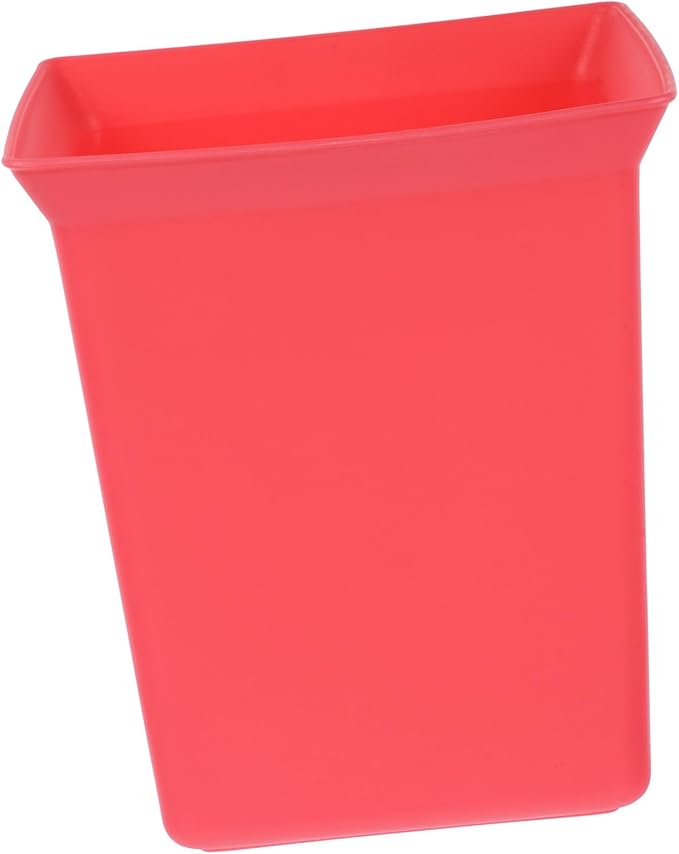 DECHOUS Multi Purpose Plastic Caddy Organizer Portable Cleaning Supply Bin with Convenient Tool Bar Design for Hotel Housekeeping Bathroom Kitchen Red