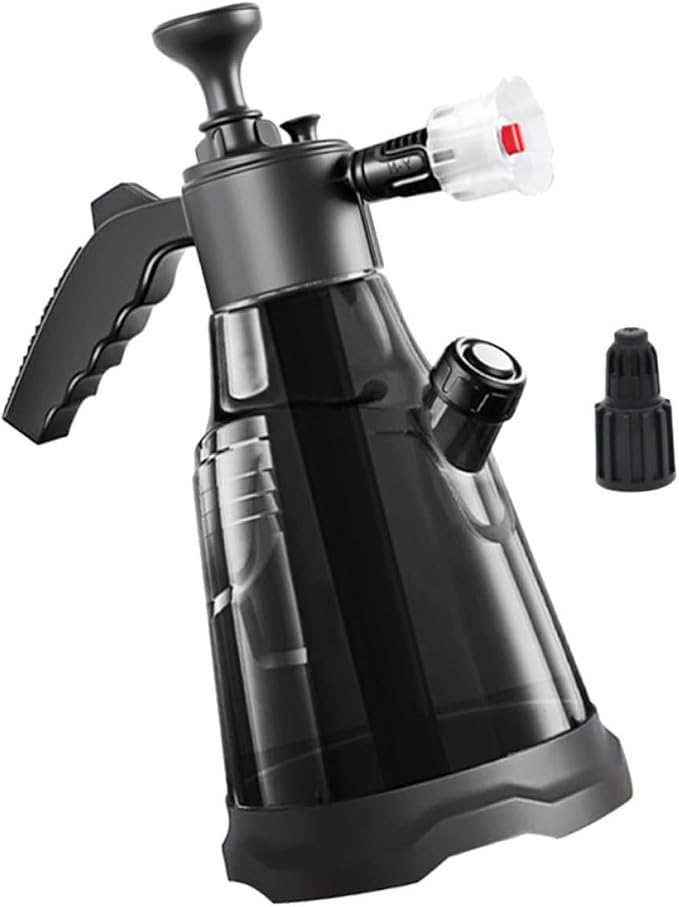Handheld Pressurized Sprayer Bottle 2300ml Pp Black for Car Washing | High-pressure Water Flow, Versatile Use for Gardening, Sturdy Pp Build