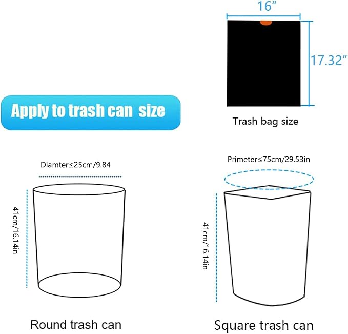 2 Gallon Trash Bag,100 Counts Strong Small Trash Bag Garbage Bags,Thick Drawstring Trash Can Liners for Bathroom Kitchen Bedroom Office Dorm (2, Gallons)