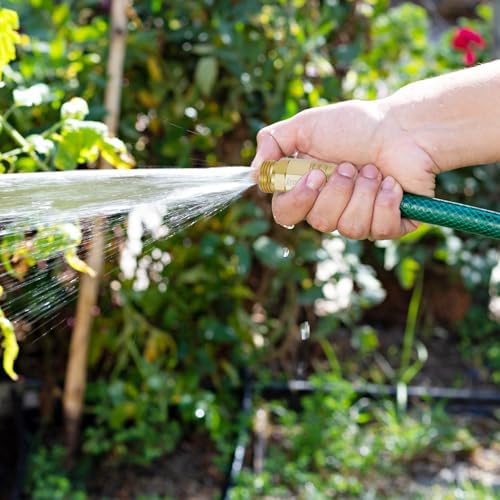 Metal 5/8" Garden Hose Connector Repair Fittings, Premium Aluminum-Alloy Male&Female End-Hose Mender, 5/8inch Water Hose End Coupler Replacement, 2 sets Garden Telescopic Hose end Adapter