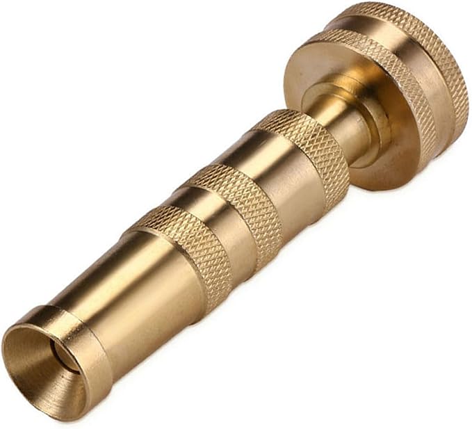 Garden Hose Nozzle, Heavy Duty High Pressure Water Spray Nozzle with 8 Spray Patterns, Leakproof Metal Hose End Sprayer for Car Wash, Watering Plants, Cleaning Patio, and Pet Shower
