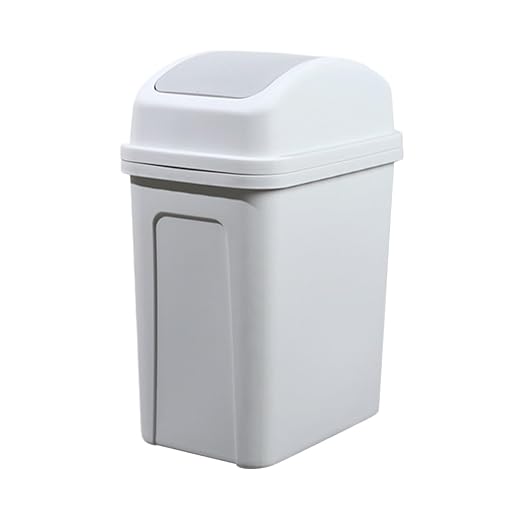 5.5 Gallon Pink Trash Can with Swing Lid, Small Slim Compact Plastic Bathroom Garbage Can,Easy to Clean,Detachable Trash Bin for Bedroom,Kitchen,Restroom,Dorm Room,Bathroom,Office