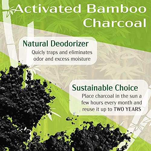 BambooMN Activated Bamboo Charcoal Air Purifier Cube - 500g Tan - 2 Units