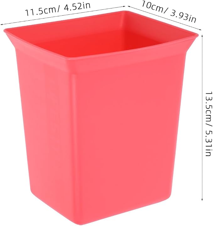 Portable Plastic Storage Basket Organizer Caddy for Hotel Cleaning Supplies Spacious Utility Bin for Effortless Mobility and Durability for Household and Hotel Use Red