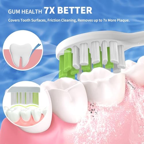 10 Pack Toothbrush Replacement Heads for Philips One Sonicare, White | Medium bristles, Aldult Tooth Brush Heads Refill