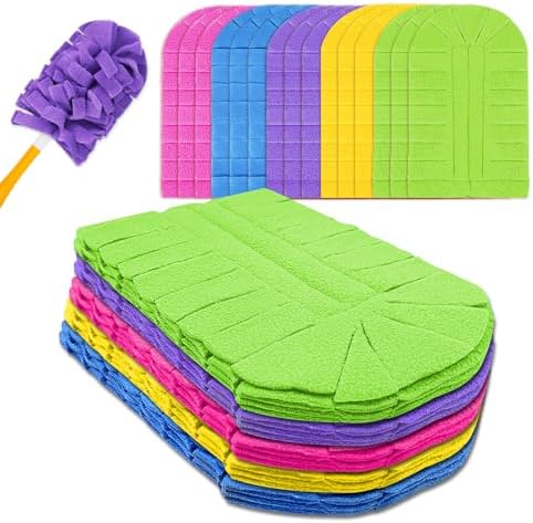 KEEPOW 20 Pcs Refills Compatible with Swiffer Duster, 360 Heavy Duty Fleece | Reusable 360 Degree Microfiber Fleece Duster Refills for Home, Office & Car Cleaning, Compatible with Swiffer Duster, 20 Pack