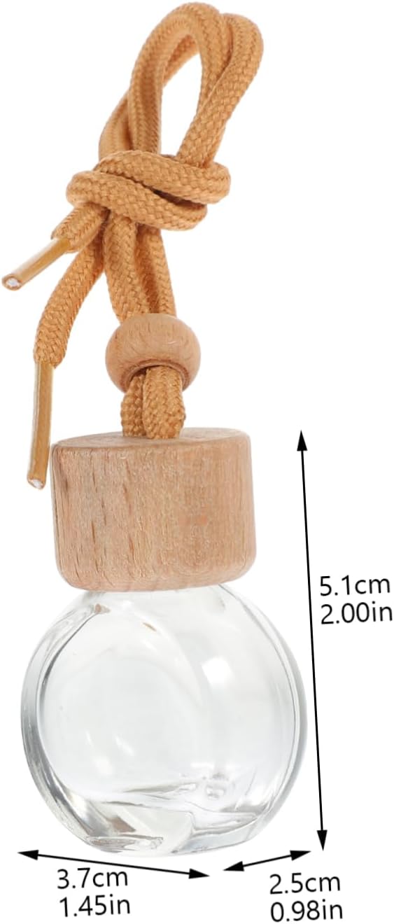 Cabilock 10pcs Car Perfume Bottles Empty Hanging Diffuser Pendants Air Freshener Car Accessories for Home Decor
