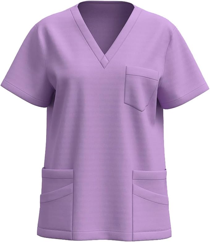 2026 Women Nursing Scrubs Tops Housekeeping Uniform Scrub Tops Cleaning Clothes for Cleaning Jobs