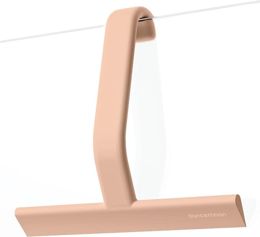 JustHang Shower Squeegee with Built-in Hook, 10-Inch Terracotta | Award-Winning Design, All-One-Piece Soft-Touch Silicone, for Glass Door, Bathroom, Window, Mirror, Tile Wall, Car