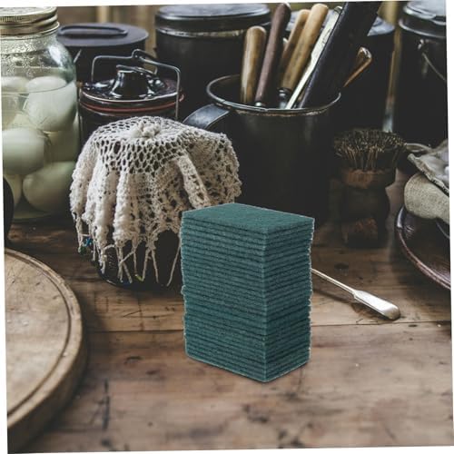 30pcs Non-Scratch Household Scouring Pads for Kitchen Cleaning Reusable Multi-Purpose Dish Scrubber Sponges for Dishes Pots Pans and Grills