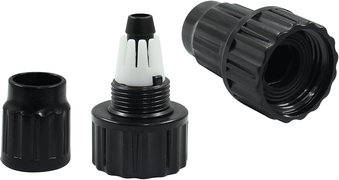 3 Sets Garden Expandable Hose Repair Kit | Faucet Adapter, Female Male Hose Connectors, Rubber Gaskets, 3/4" Thread