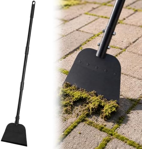 Garden Flat Shovel, 54 Inch Heavy Duty Ice Scraper Chopper | Multifunctional Garden Cleaning Scraper with Adjustable Handle, Snow Shovel Tool for Weeding Driveway Sidewalk Cleaning