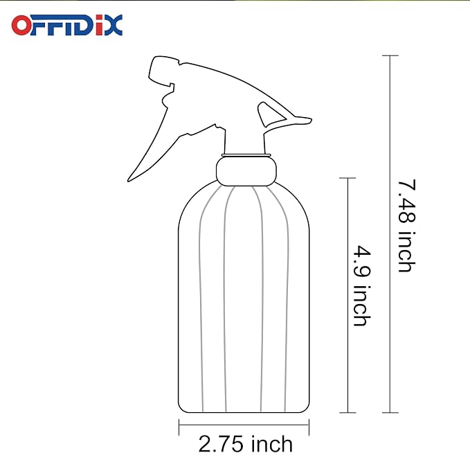 Glass Spray Bottle Blue Plant Mister Adjustable Nozzle for Plants 13.5 oz | Spray Misters Pressure Handheld 400 ml Vintage Fine Mist Garden Indoor Outdoor Work Cleaning Watering Can for Plant Lover