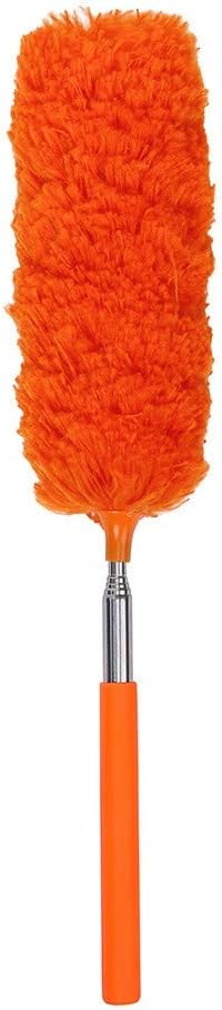 Dusters for Cleaning Extendable, Dusters for Cleaning with 31.5inch Extension Pole and Bendable Head for Home Furniture, Celling Fan, Blinds, Vent, Shelves, Cars, Orange