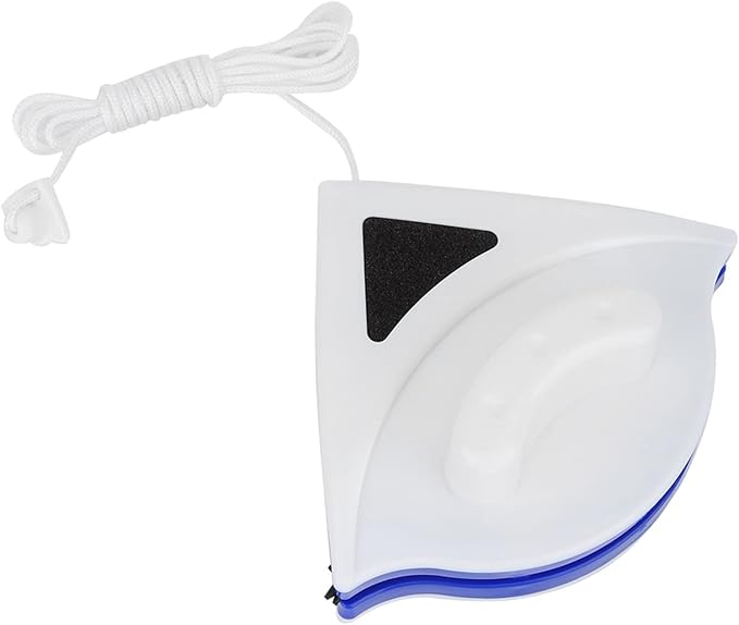 Double Sided Magnetic Window Cleaner, Triangular Design for Interior Exterior Glass Cleaning, Streak-Free Shine