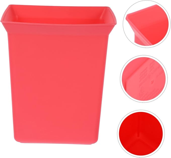 Alipis Plastic Shower Organizer Bin Stackable Utility Basket for Cleaning Supplies and Bathroom Essentials Portable Red Storage for Housekeeping Tasks