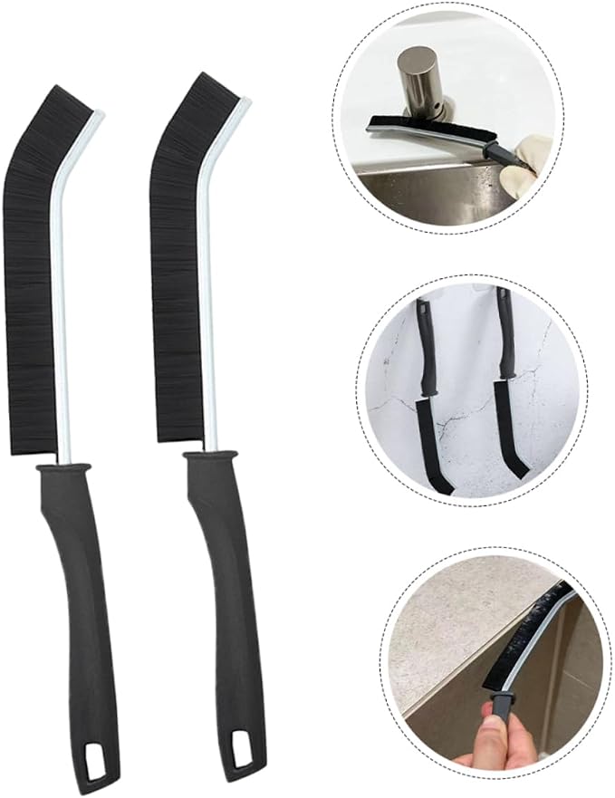 Cabilock 5pcs Multifunctional Crevice Brush Shower Cleaning Brush Hard Bristle Wall Cleaner Mop for Tile Grooves