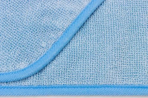 Autofiber Korean Twist Microfiber Detailing & Glass Towels - Pack of 3, Blue (16 inch x 16 inch 600 GSM)