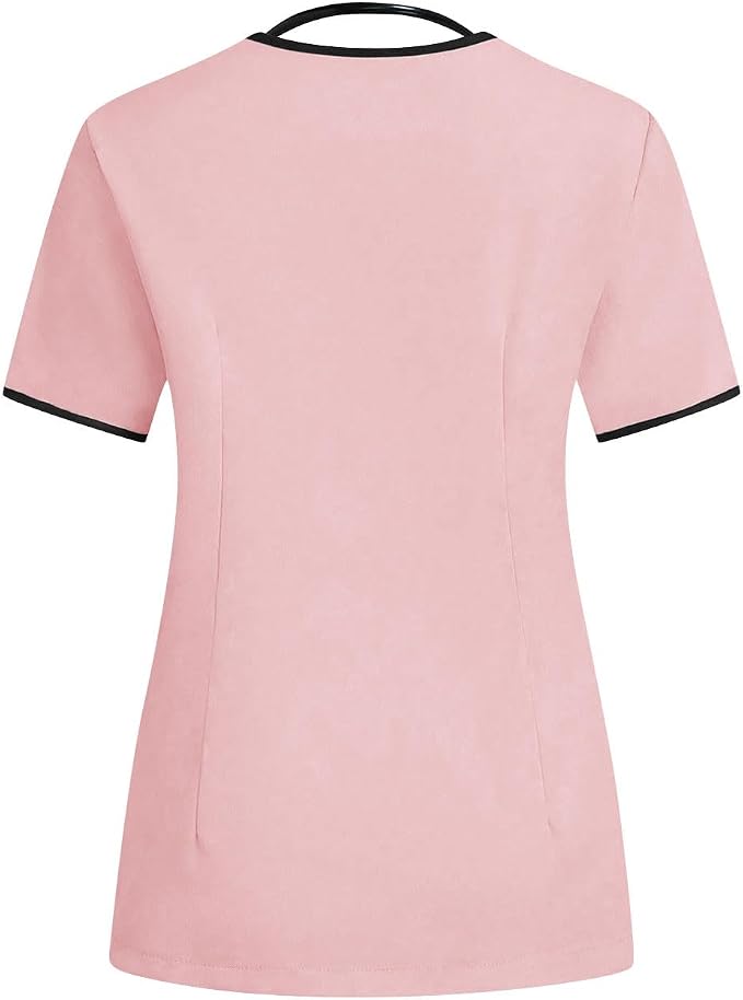 Housekeeping Uniforms - Women Lightweight Stretchy Scrubs for Cleaning Job, Breathable & Easy Care & Moisture-Wicking