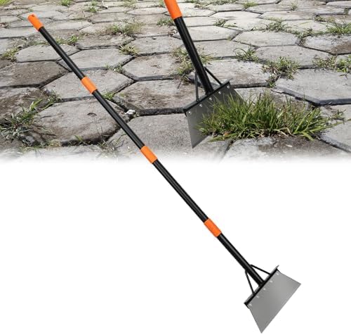 ZMGZMM Multifunctional Cleaning Shove,Metal Floor Scraper Tool for Weeding, Scraping, Ice & Snow Removal, Driveway, Sidewalk, Garden, Outdoor